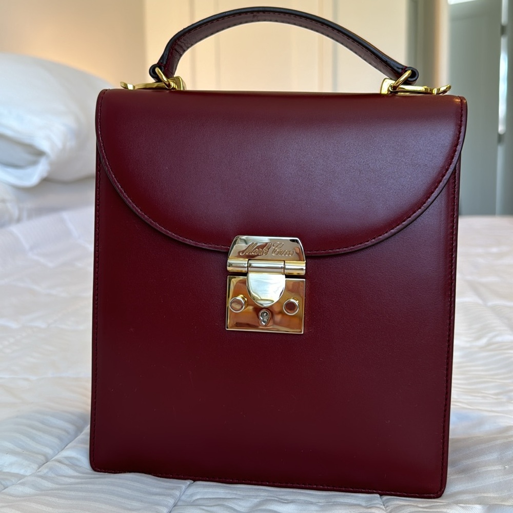 New Mark Cross Uptown bag in Oxblood Ted Burgundy. Never used
